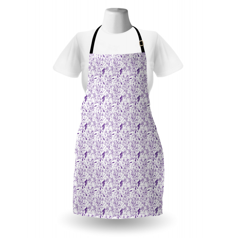 Monochrome Sketch Look Art Apron