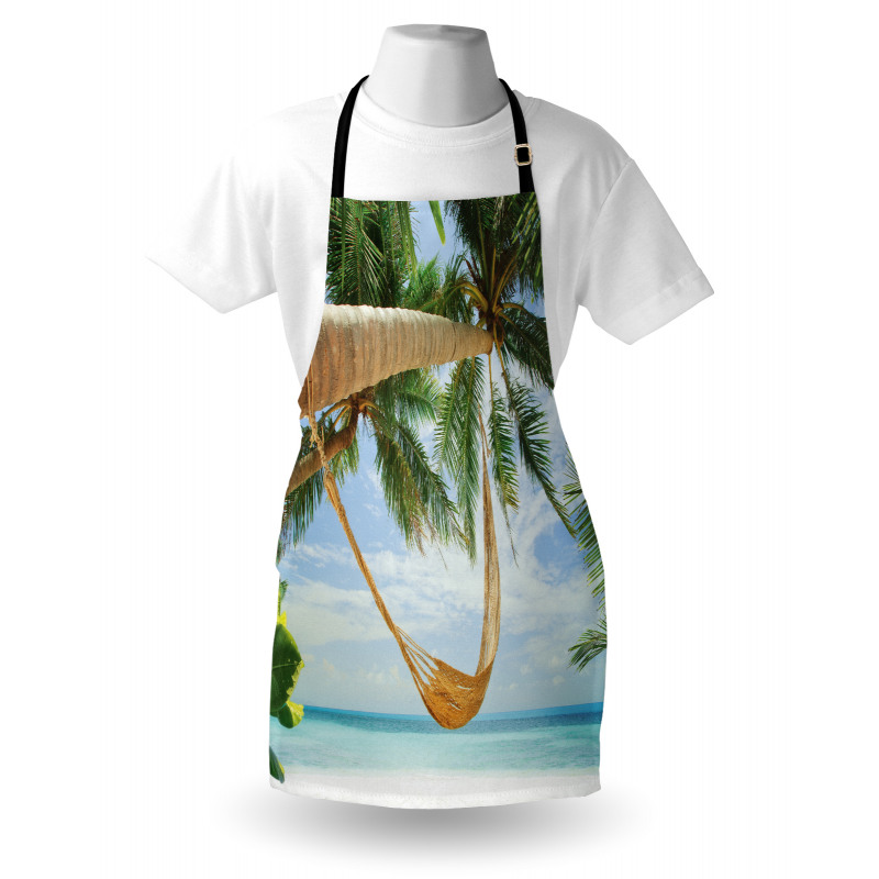 Ocean Sandy Shore Palm Apron