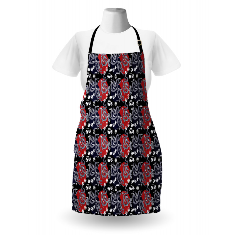 Japan Artwork Curving Tails Apron