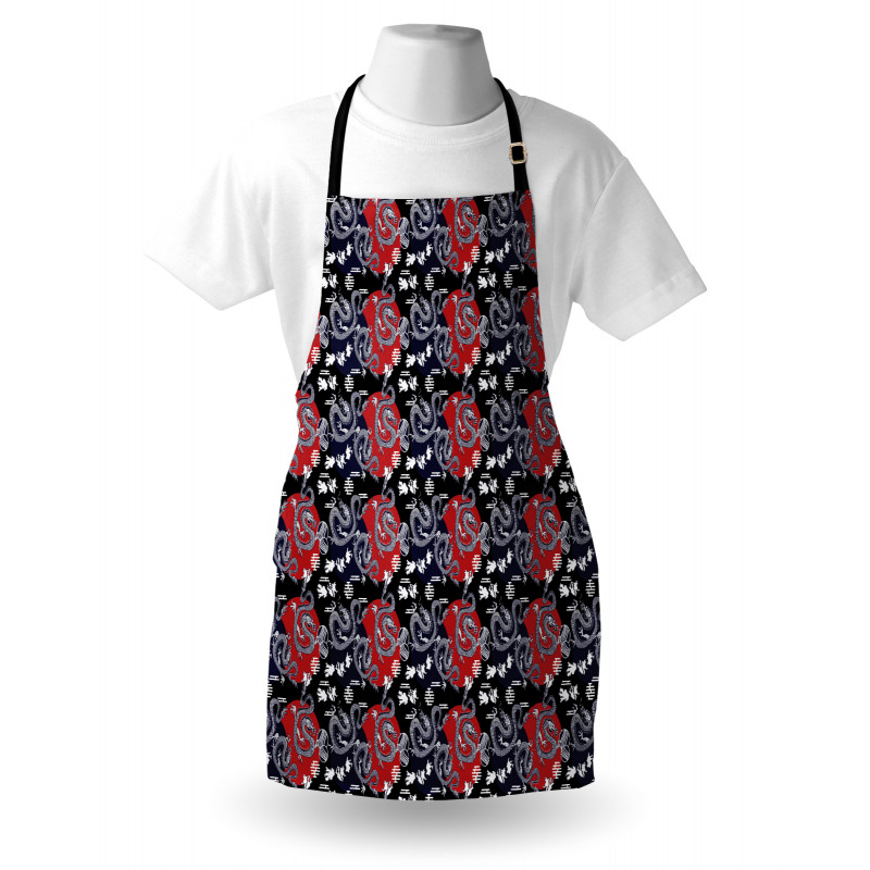 Japan Artwork Curving Tails Apron