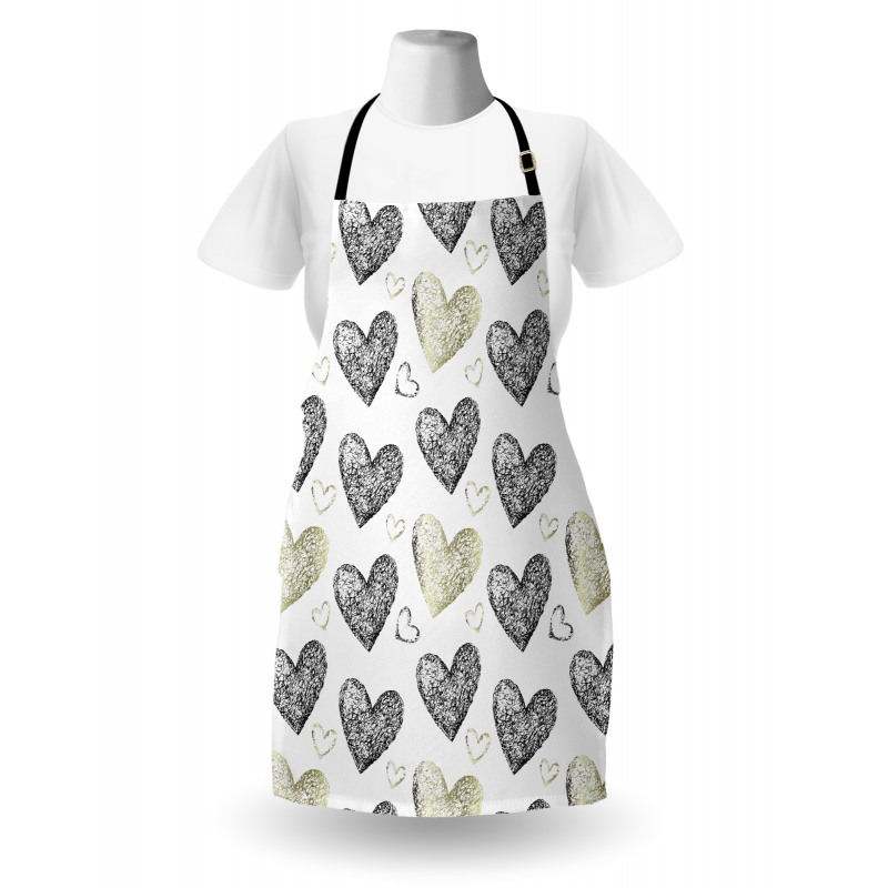 Sketched Hearts Apron