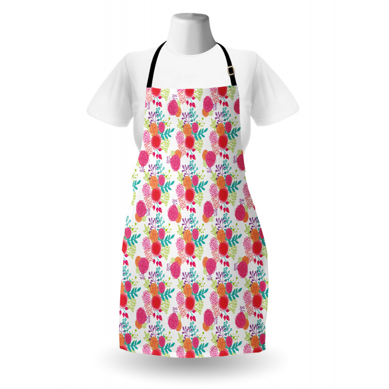 Spring Time Botanical Art Apron