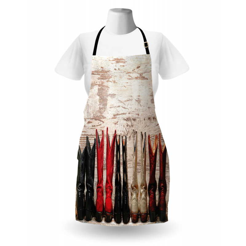 Rustic Wild West Boots Apron