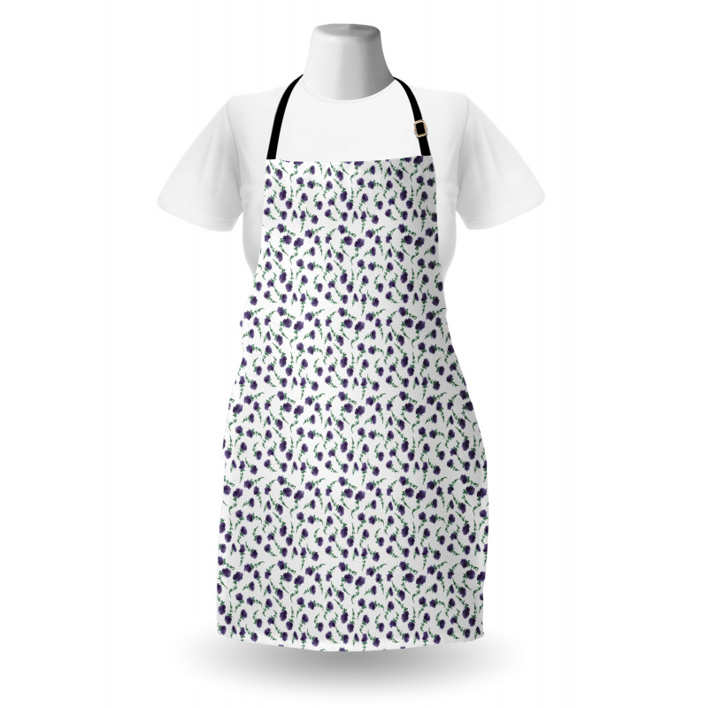 Watercolor Design Flowers Apron