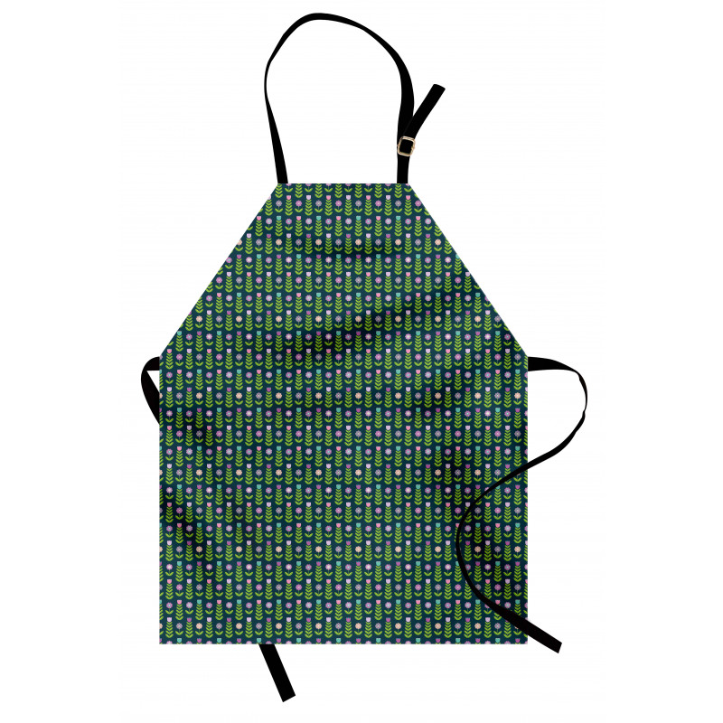 Graphical Geometric Flowers Apron