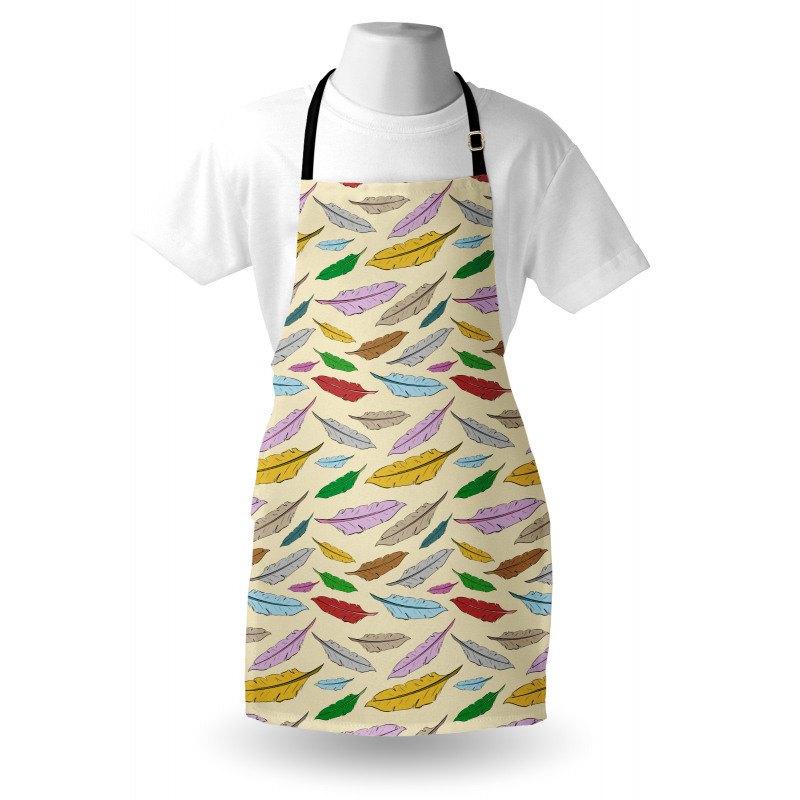 Bohemian Feathers Pattern Apron