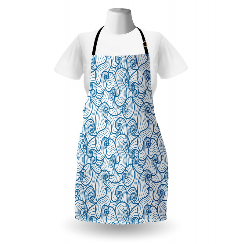 Swirling Oceanic Waves Apron