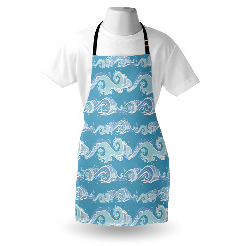 Sea Waves Ocean Splashes Apron