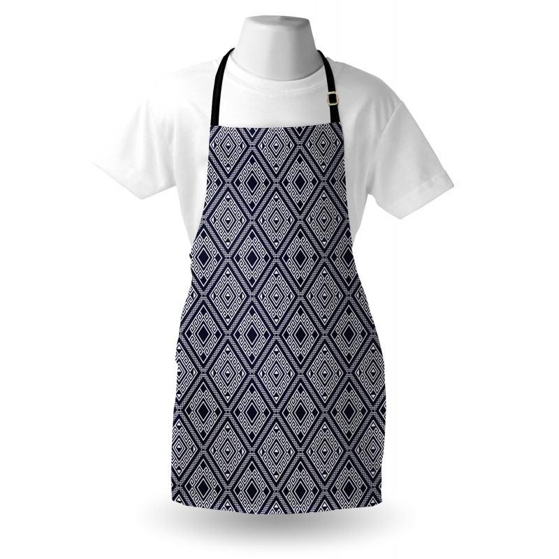 Rhythmic Bicolored Motifs Apron