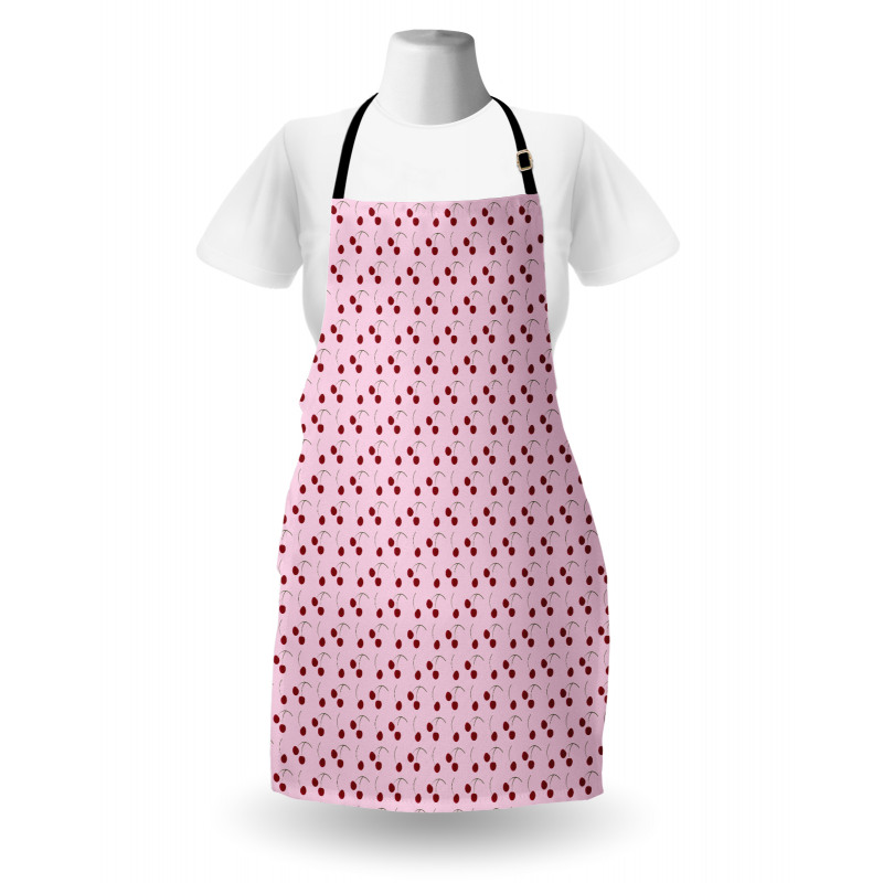 Rhythmic Cherries Motifs Apron