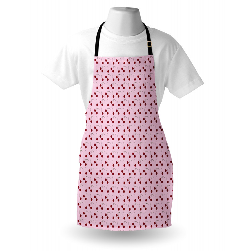 Rhythmic Cherries Motifs Apron