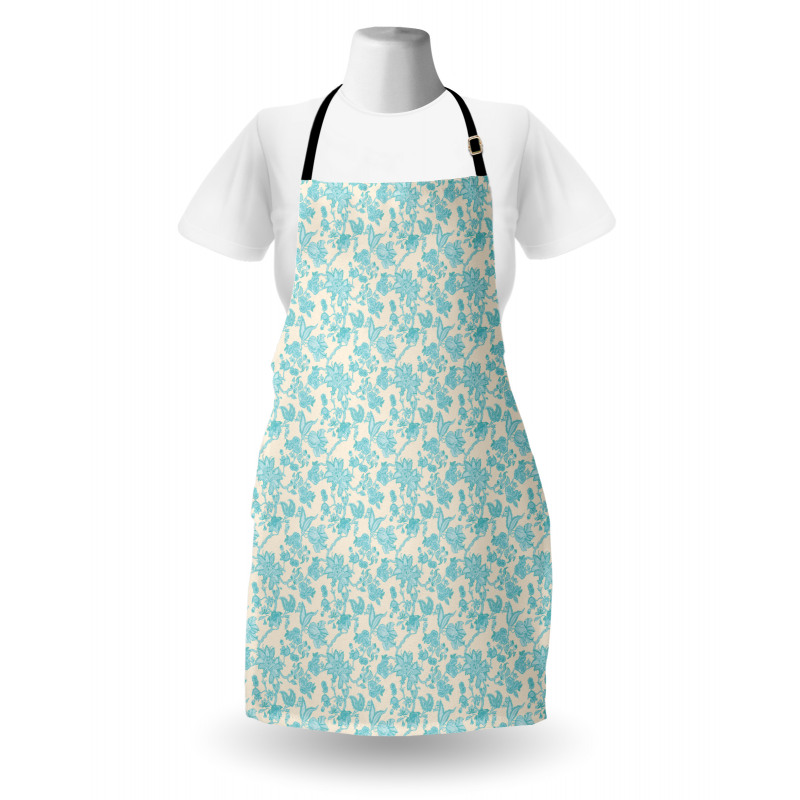 Oriental Blooming Apron