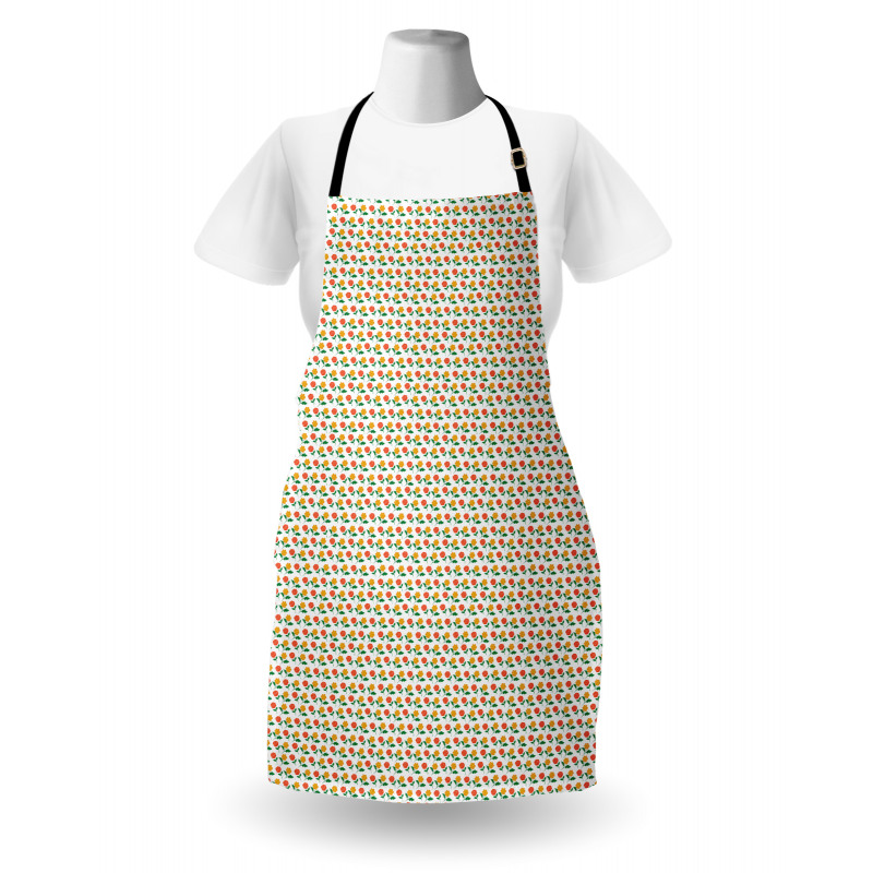 Spring Garden Symmetry Roses Apron