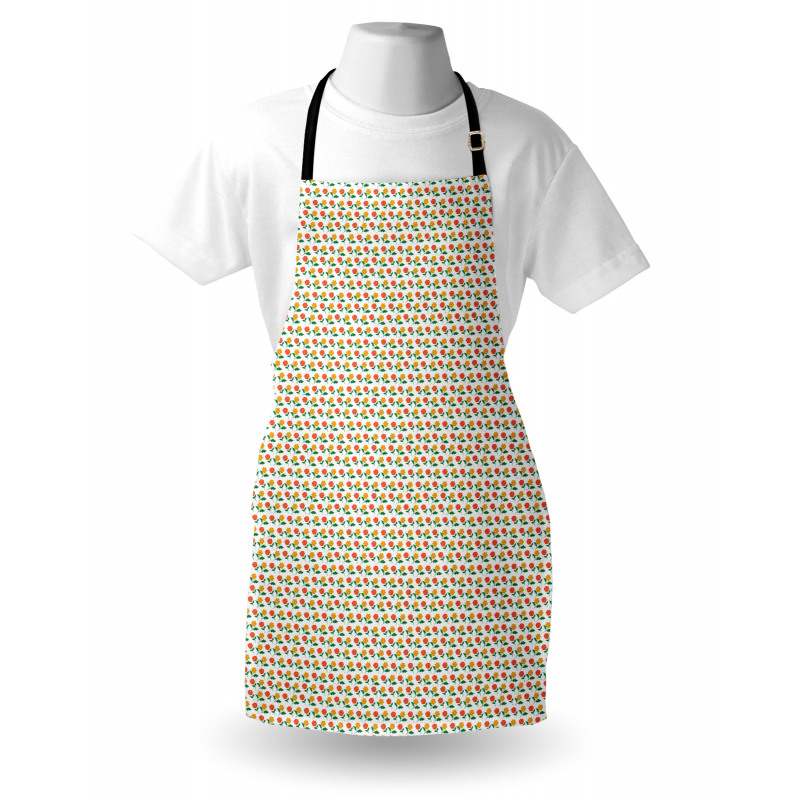 Spring Garden Symmetry Roses Apron