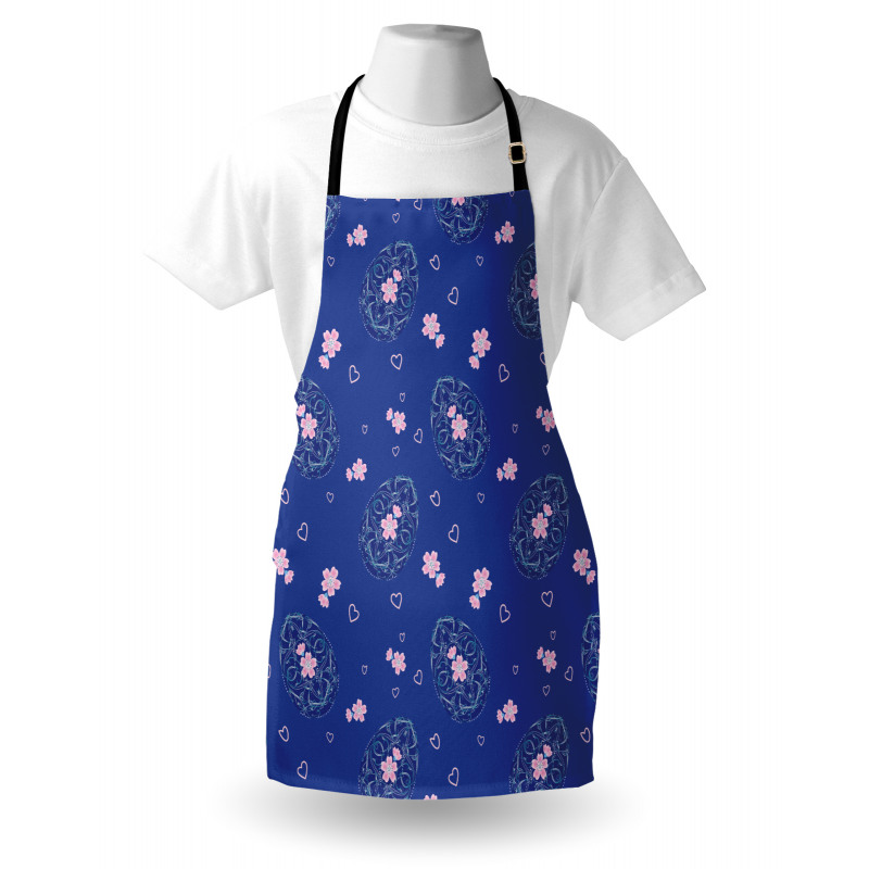 Easter Eggs Flowers Hearts Apron