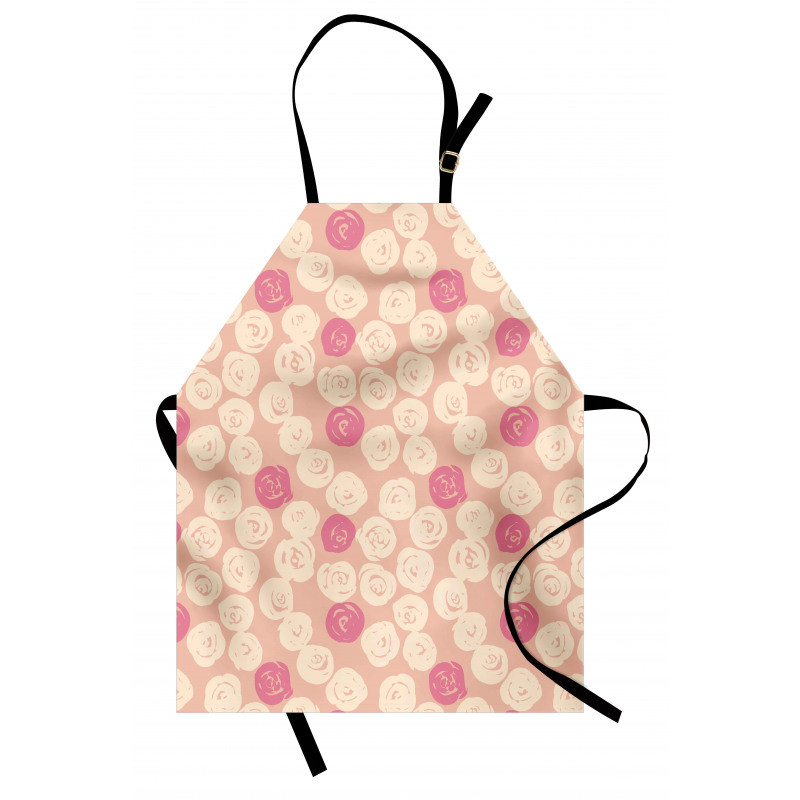 Grunge Rose Petal Rounds Apron