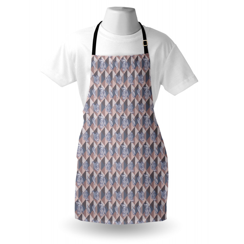 Creative Roses on Triangles Apron