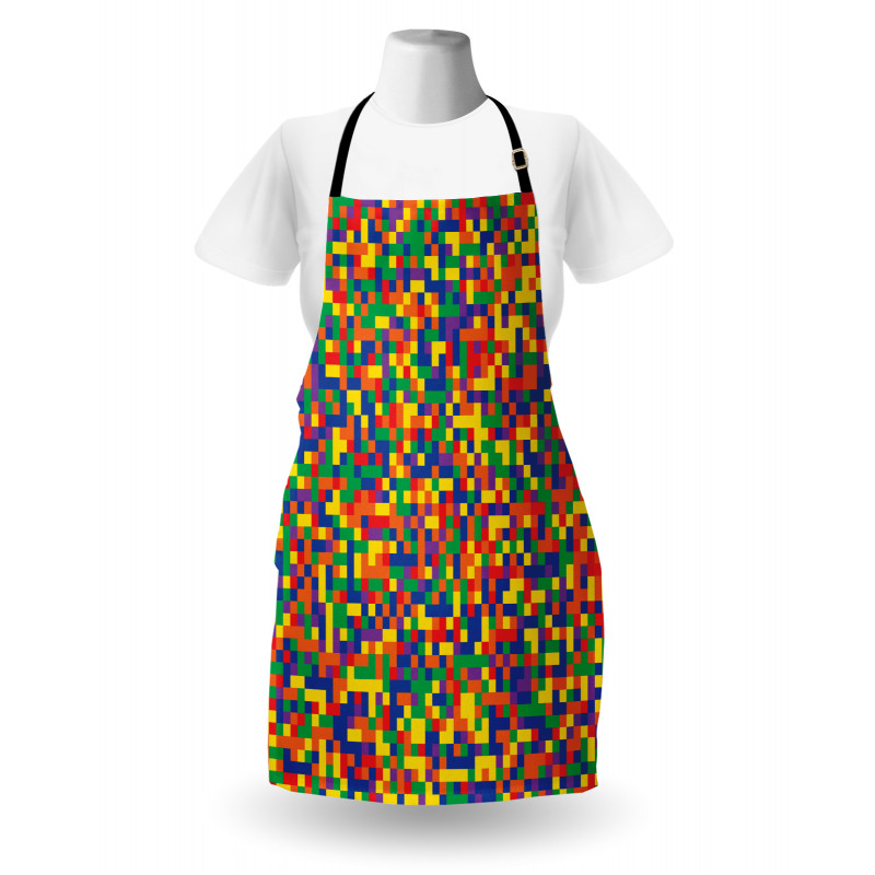 Vivid Motley Pixel Apron