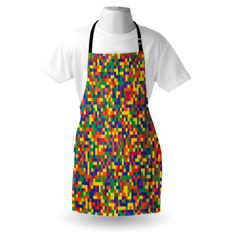 Vivid Motley Pixel Apron