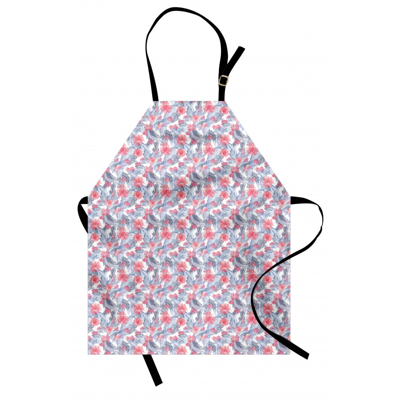 Intertwined Lily Lotus Flora Apron