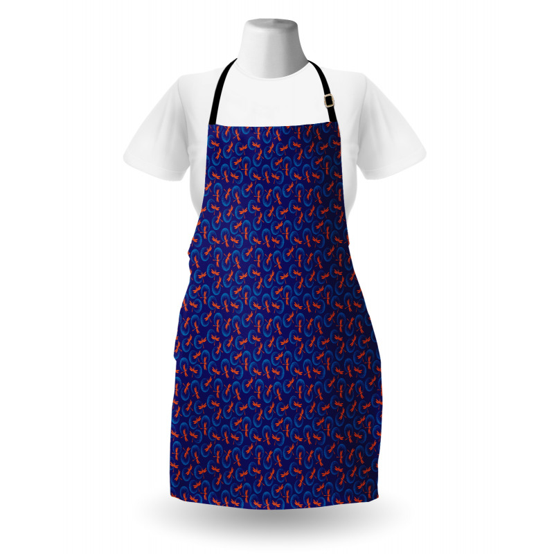 Dotted Blobs Dragonflies Apron