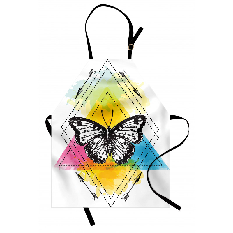 Geometric Butterfly Form Apron