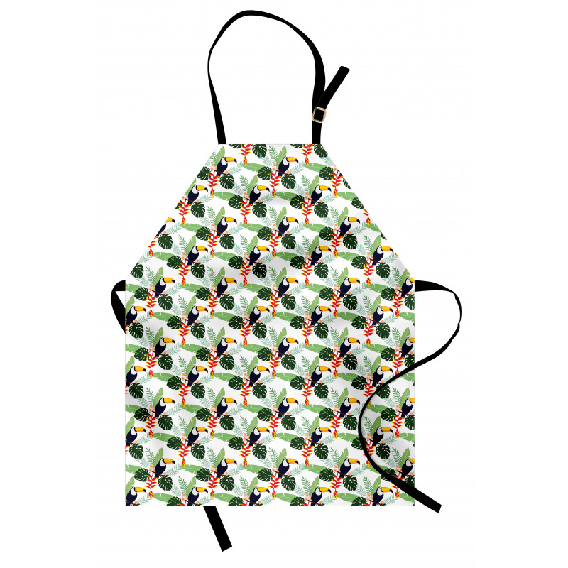 Flowers and Toucan Birds Apron
