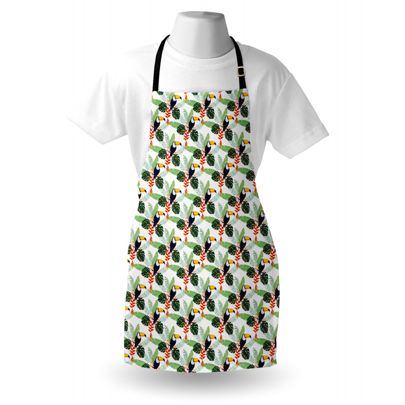 Flowers and Toucan Birds Apron