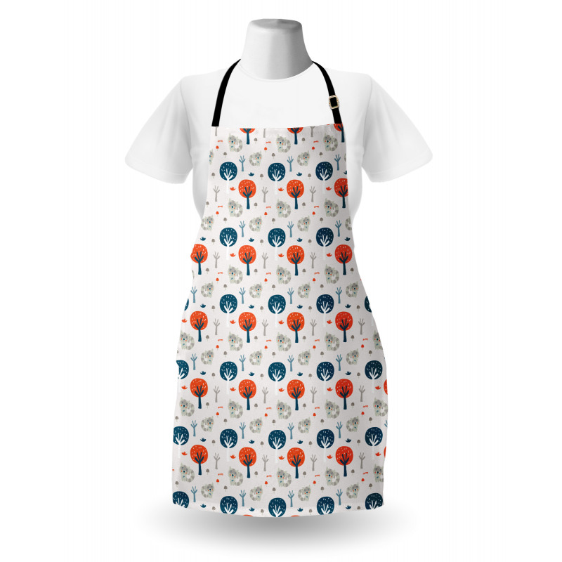 Fall Woodland Racoon Apron