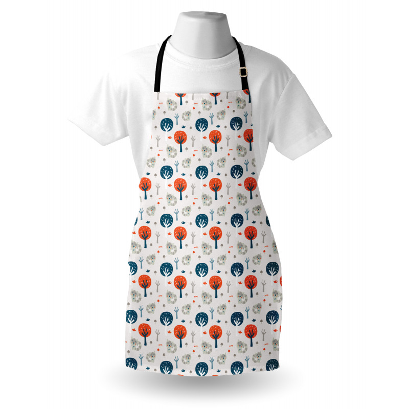 Fall Woodland Racoon Apron