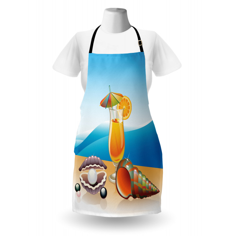 Seascape Summer Beach Apron