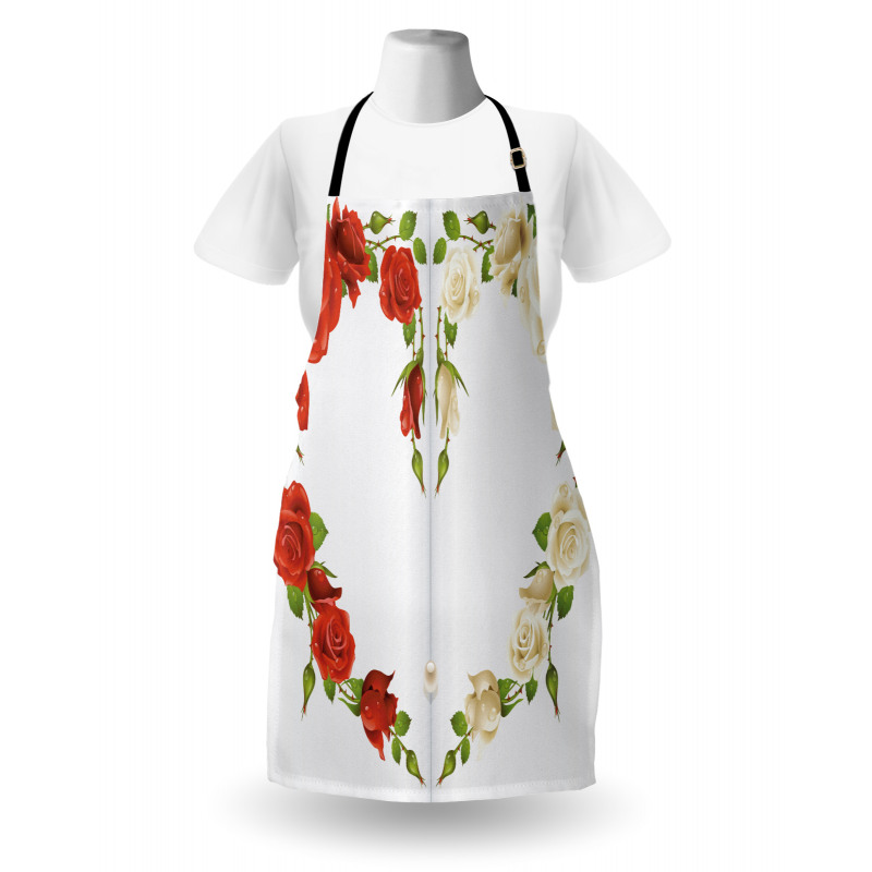 Heart Bouquet Romantic Apron