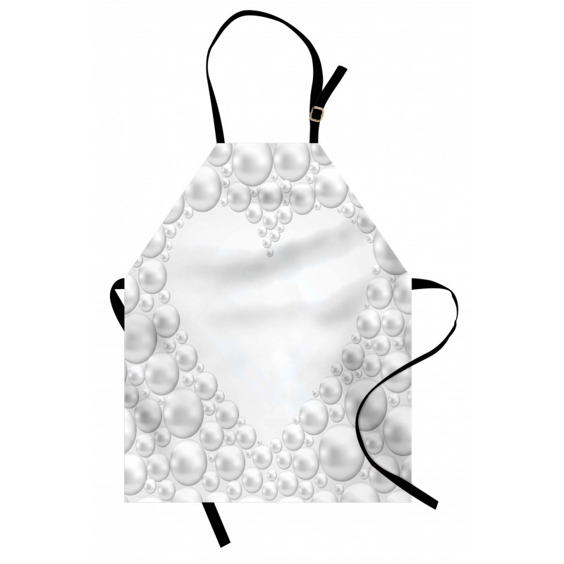 Pearls in Heart Shape Apron