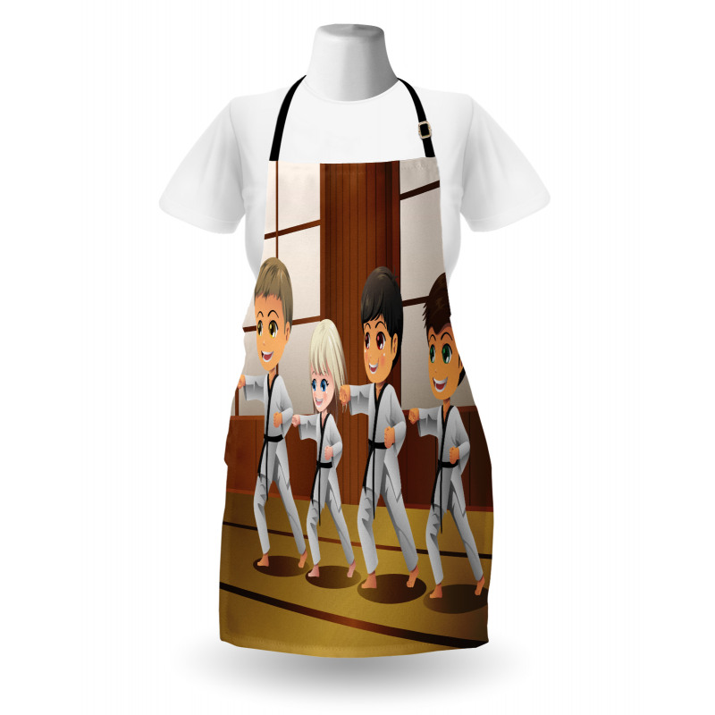 Children Dojo Practice Art Apron