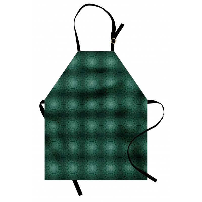 Dark Monochrome Pattern Apron