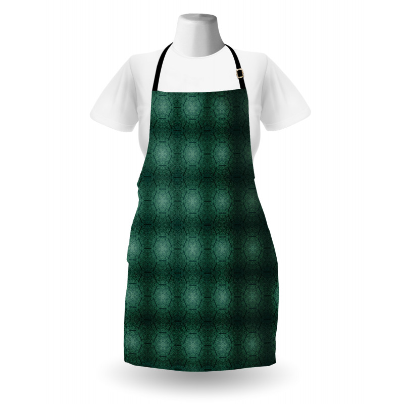 Dark Monochrome Pattern Apron