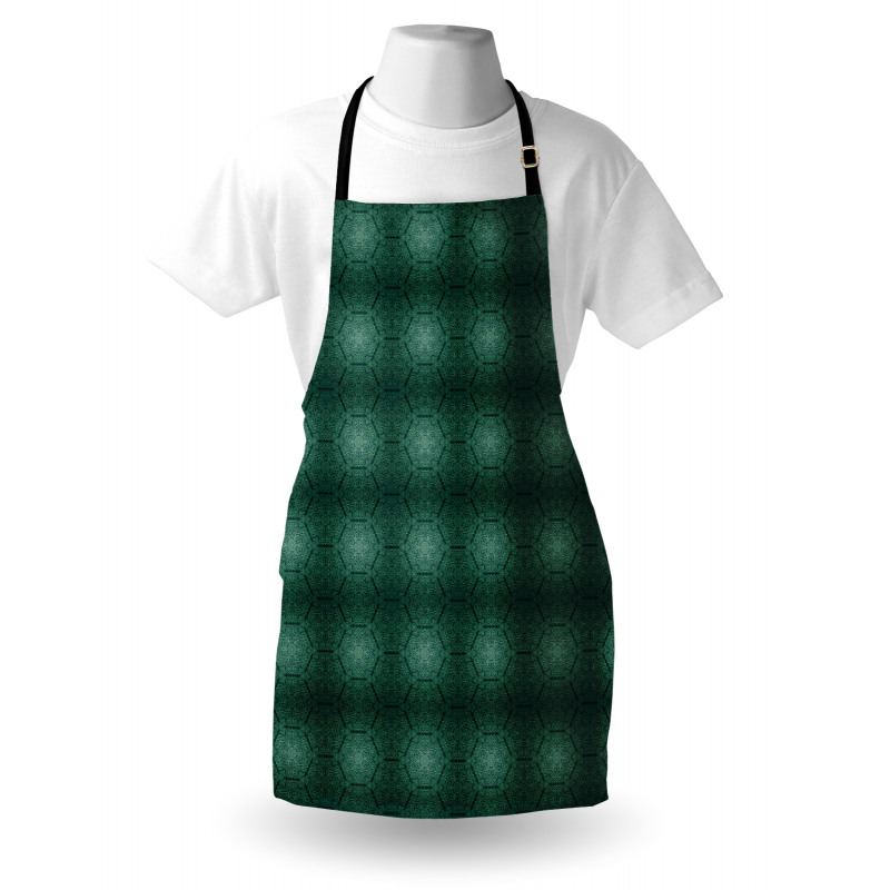 Dark Monochrome Pattern Apron