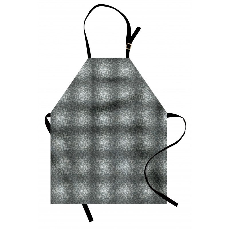 Floral Strokes in Greyscale Apron