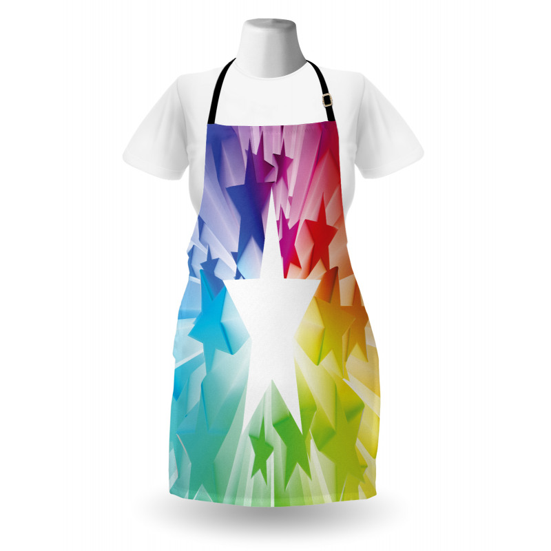 Rainbow Colors Burst Apron