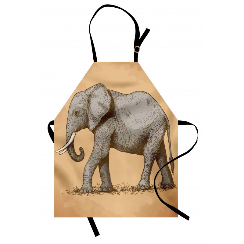 Sketch Art Animal Apron