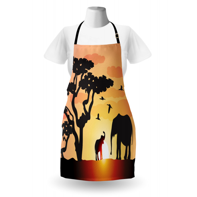 Sunset Animal Tree Apron