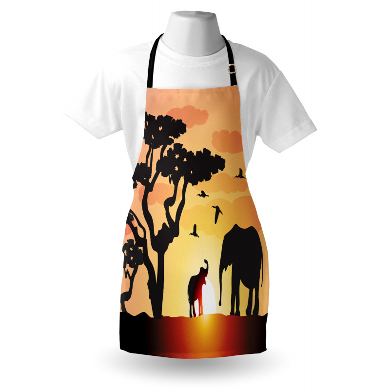 Sunset Animal Tree Apron