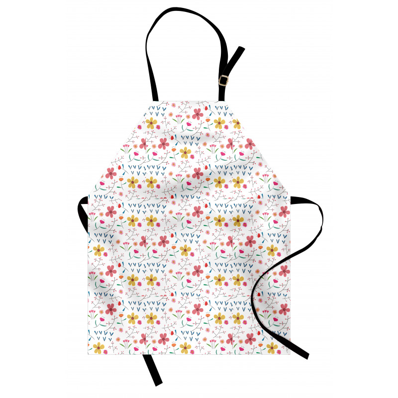 Colorful Wild Meadow Botany Apron