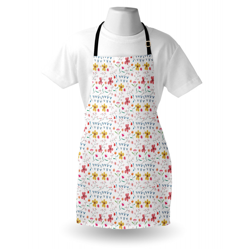 Colorful Wild Meadow Botany Apron