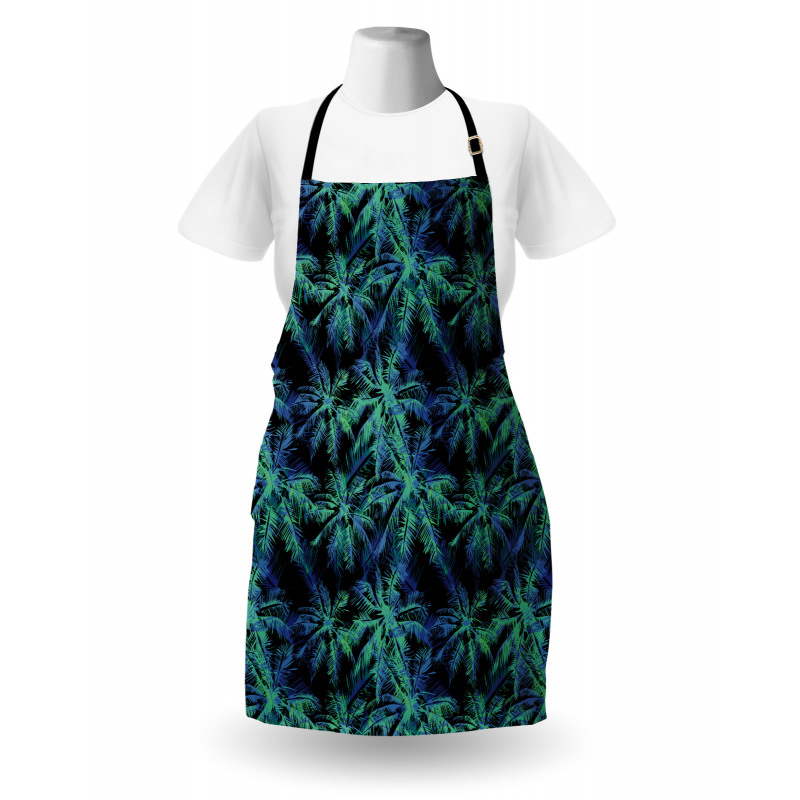 Leaves Dark Background Apron