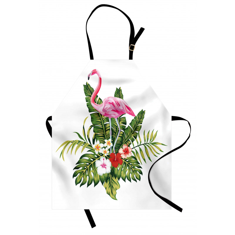 Flamingo and Flowers Apron