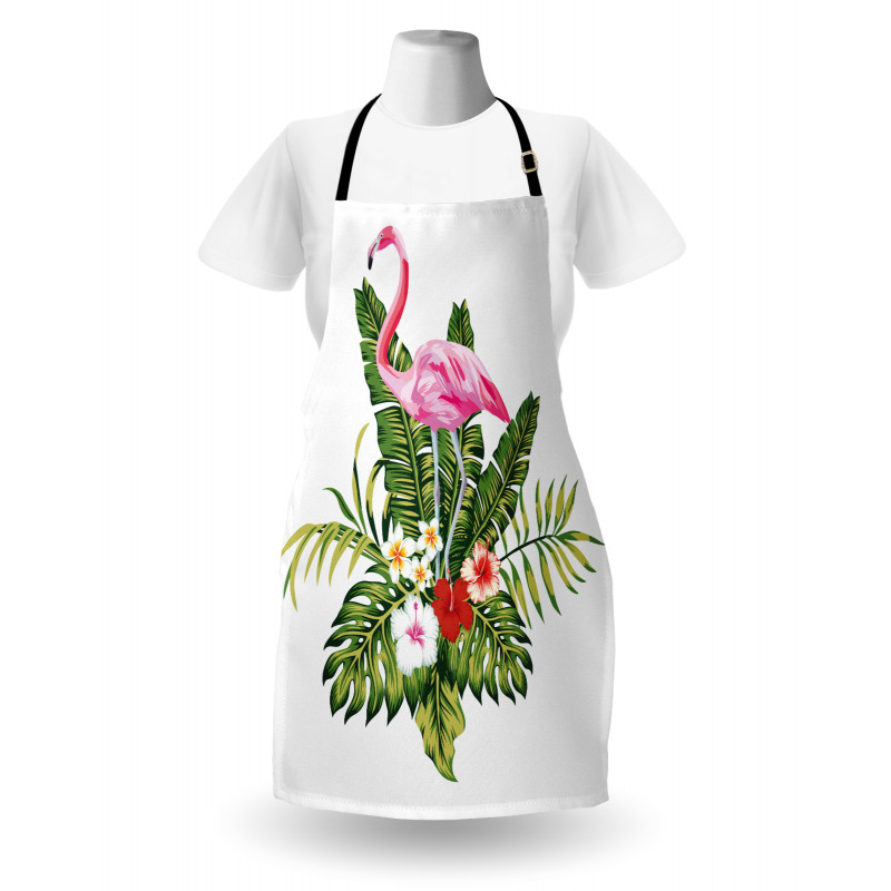 Flamingo and Flowers Apron