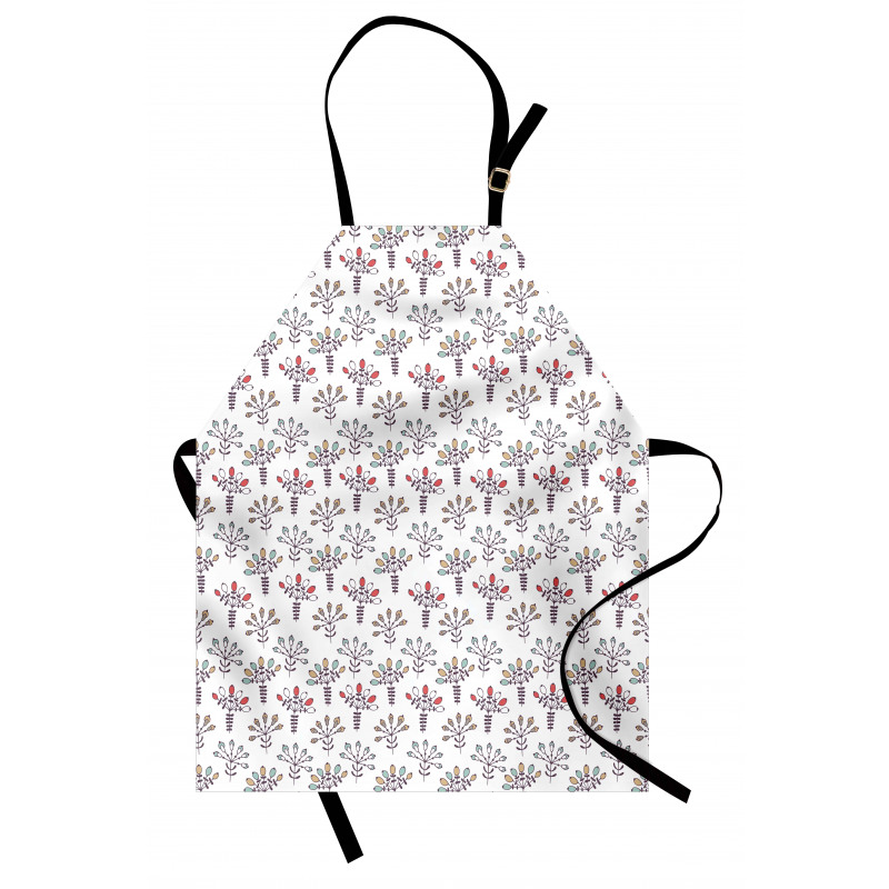 Pastel Art Rhythmic Flowers Apron