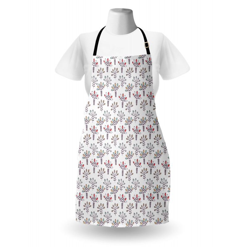 Pastel Art Rhythmic Flowers Apron