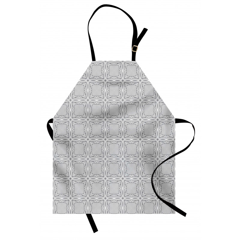 Concentric Round Squares Apron